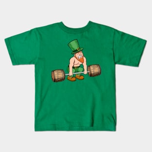 elf beer patrick day funny Kids T-Shirt